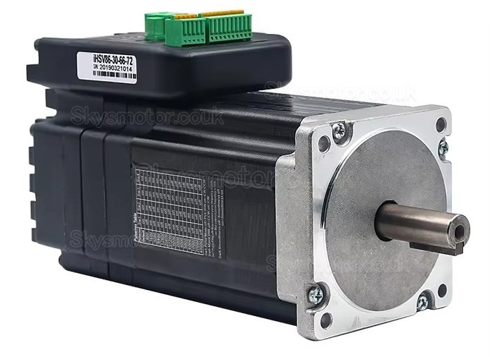 NEMA 34 Integrated AC Servo Motor JMC iHSV86-30-66-72 660W 2.03N.m 3000RPM 72V 13.1A 86x86mm